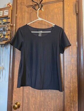 East 5th Black Short-Sleeve Scoop Neck Top
